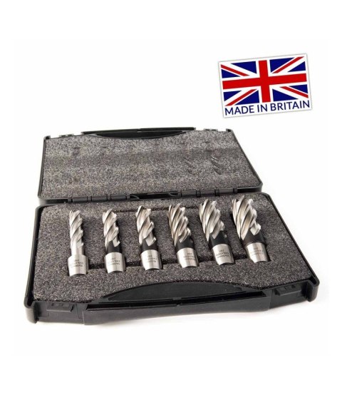 Wiertła trepanacyjne GLOB PREMIUM (Evolution) zestaw 6 sztuk (długie)