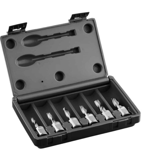 Wiertło kręte HSS długość 30mm z uchwytem Weldon 19mm zestaw 6szt