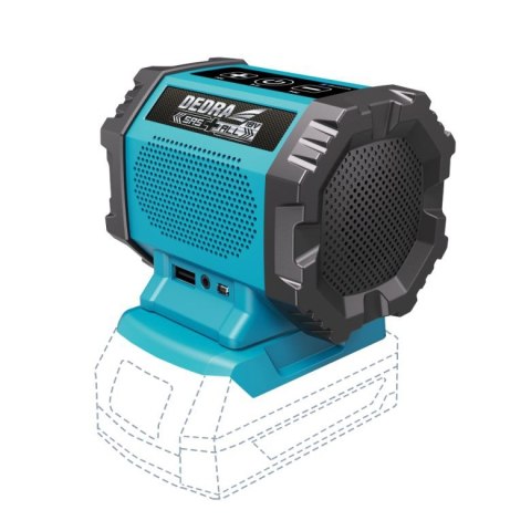 DEDRA GŁOŚNIK Akumulatorowy BLUETOOTH 18V USB SAS