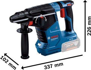 BOSCH Młot udarowo obrotowy - akumulatorowy SDS+ GBH 187-LI 0*AH