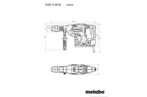 METABO Młot udarowy obrotowy SDS-MAX KHEV 5-40 BL