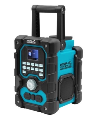 DEDRA Radio akumulatorowe DAB+/FM BLUETOOTH 18V USB