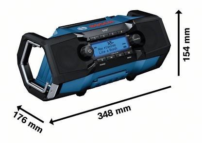 BOSCH Radio akumulatorowe GPB 18V-2 SC DAB+/FM BLUETOOTH 0*AH