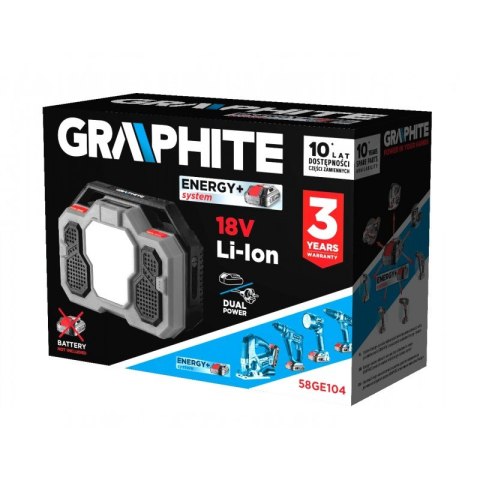 GRAPHITE Radio AkumulatorOWO-SIECIOWE ENERGY+ 18V, LI-LON,BEZ AKUMUL.