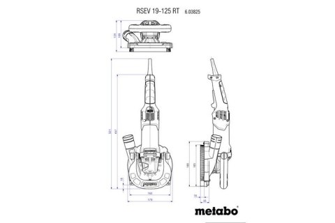 METABO Szlifierkado betonu RSEV 19-125 RT