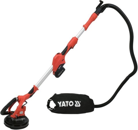 YATO Szlifierka do gipsu 18V, 4,0AH, Z WBU do WANYM ODKURZACZEM