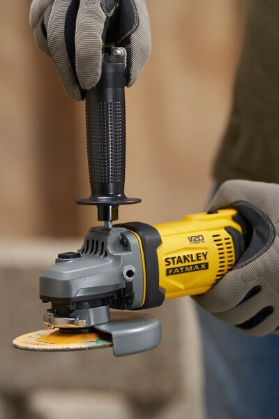 STANLEY Szlifierka kątora akumulatorowa 125MM V20 18V 0*AH