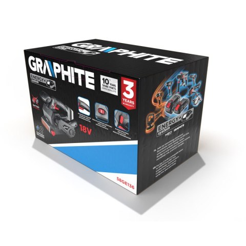 GRAPHITE Szlifierka taśmowa akumulatorowa ENERGY+ 18V, BEZ AKUM.