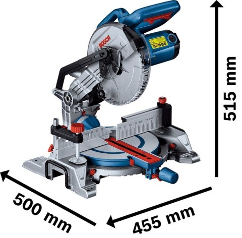 BOSCH ukośnica 1300W GCM 216 WSKAŹNIK laserowy