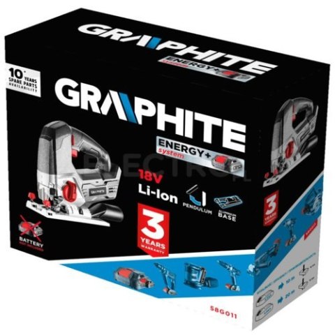 GRAPHITE Wyrzynarka akumulatorowa ENERGY+ 18V LI-ION BEZ Akumulator