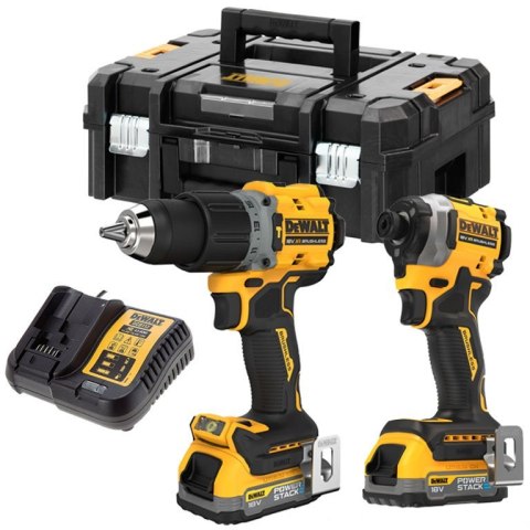 DEWALT Zestaw Wkrętarka DCD805 + Zakrętarka DCF850 18V 2*1.7AH