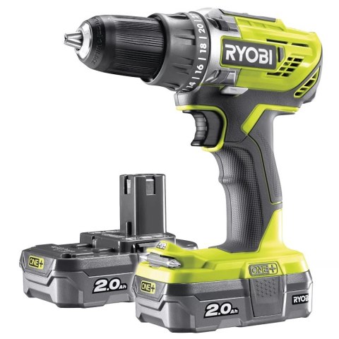 RYOBI akumulatorowa Wiertarko-Wkrętarka R18DD3-220S 18V 2*2.0AH ONE+