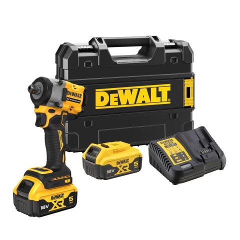 DEWALT Akumulatorowy Klucz udarowy 1/2' XR 18V 2*5.0AH 610 NM