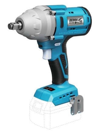 DEDRA Klucz udarowy Akumulatorowy 1/2'' 18V 650NM 0*AH SAS+