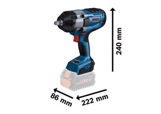 BOSCH Klucz udarowy Akumulatorowy 1/2' GDS 18V-1000 2*5.0AH