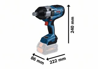 BOSCH Klucz udarowy Akumulatorowy 3/4'' GDS 18V-1050H 2*5.0AH