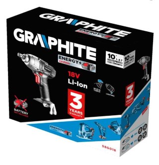 GRAPHITE Klucz udarowy Akumulatorowy ENERGY 18V LI-LON