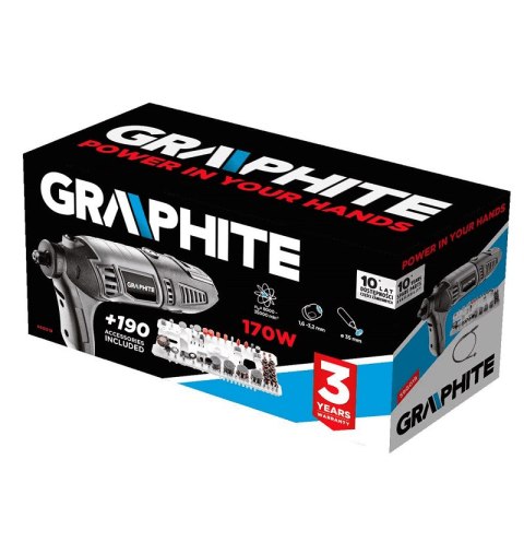 GRAPHITE MINISzlifierka 170W, OBROTY 8000-35000 MIN1