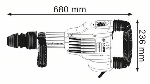 BOSCH Młot udarowy kujacy GSH 11VC 1700W