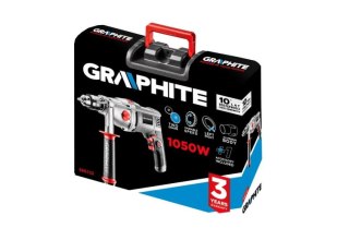 GRAPHITE Wiertarka udarowa 1050W UCHWYT Klucz YKOWY 13MM OBROTY 0-3000