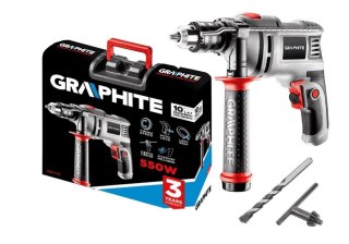 GRAPHITE Wiertarka udarowa 550W UCHWYT Klucz YKOWY 13 MM OBROTY 0-3000