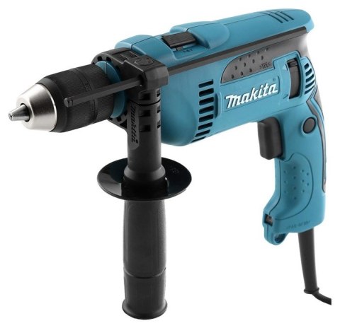 MAKITA Wiertarka udarowa 680W UCHWYT SZYBKOMOCUJĄCY+WALIZ LED