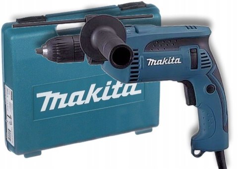 MAKITA Wiertarka udarowa 680W UCHWYT SZYBKOMOCUJĄCY+WALIZ