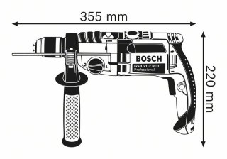 BOSCH Wiertarka udarowa GSB 21-2 RCT 1300W