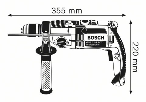 BOSCH Wiertarka udarowa GSB 21-2 RCT 1300W