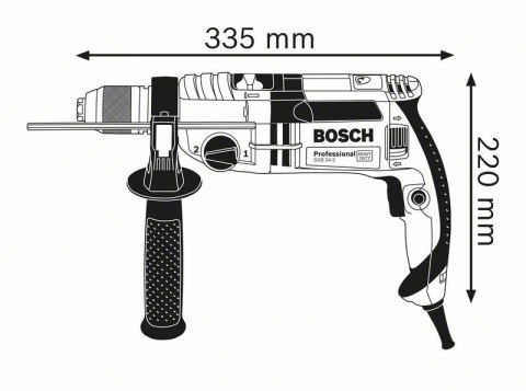 BOSCH Wiertarka udarowa GSB 24-2 SUW 1100W
