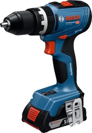 BOSCH Wiertarko-Wkrętarka akumulatorowa udarowa GSB 18V-65 2*4.0AH L-CASE