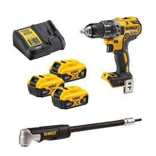 DEWALT Wiertatko-Wkrętarka akumulatorowa BL 18V 3*5.0AH + ACC