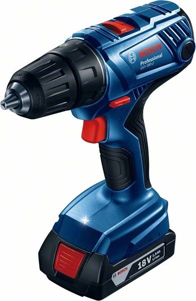 BOSCH Wiertatko-Wkrętarka akumulatorowa GSR 180-LI 2*2.0AH+BITY