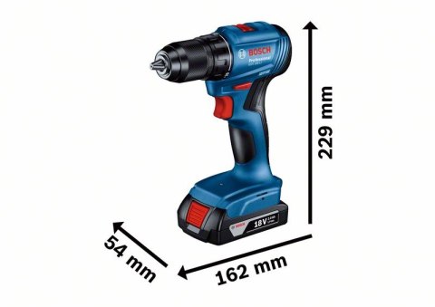 BOSCH Wiertatko-Wkrętarka akumulatorowa GSR 185-LI 2*2.0AH