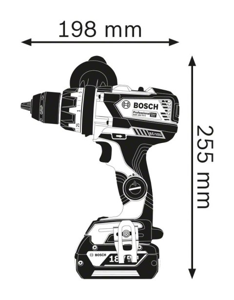 BOSCH Wiertatko-Wkrętarka akumulatorowa GSR 18V-110 C 0*0AH L-BOXX