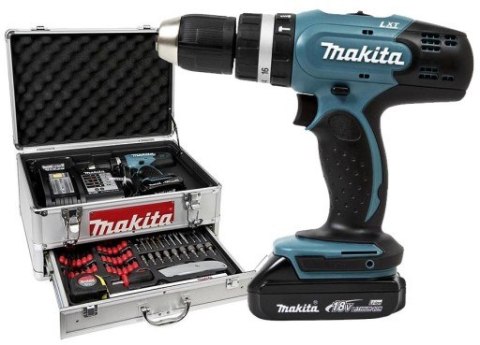 MAKITA Wiertatko-Wkrętarka akumulatorowa udarowa 18V 2*1.5AH LI 2-B