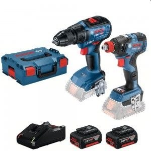 BOSCH Zestaw 18 V Wiertarko-WKR. GSR18V-50+Klucz GDX18V-200 2*4.0A