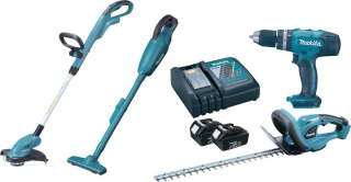MAKITA Zestaw COMB 18V DUR181+DHP453+DUH253+DCL180 2*3.0AH