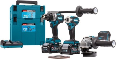 MAKITA Zestaw COMBO 40V XGT DF001G+TD001G+GA005G 2*4.0AH MAKPAC