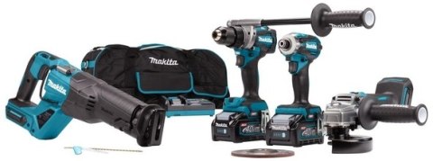MAKITA Zestaw COMBO 40V XGT DF001G+TD001G+GA005G+JR001G 2*4.0AH TOR