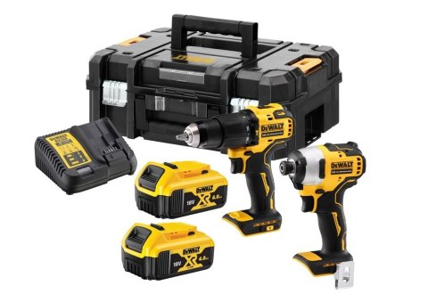 DEWALT Zestaw COMBO XR DCD709 + DCF809 18V 2*4.0AH