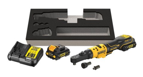 DEWALT Grzechotka udarowa akumulatorowa 1/4'' 3/8'' XR 12V 2*3.0AH