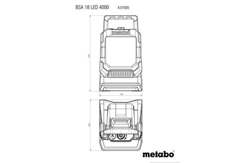 METABO Lampa budowlana BSA 18 LED 4000