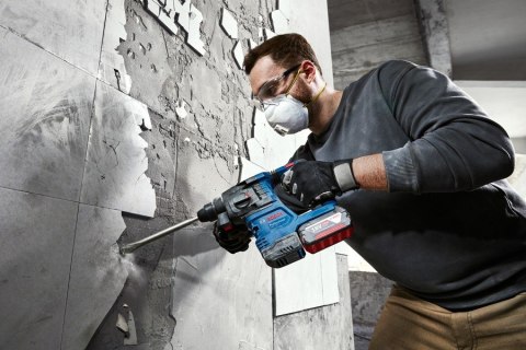 BOSCH Młot udarowo obrotowy - akumulatorowy SDS+ GBH 185-LI 0*AH