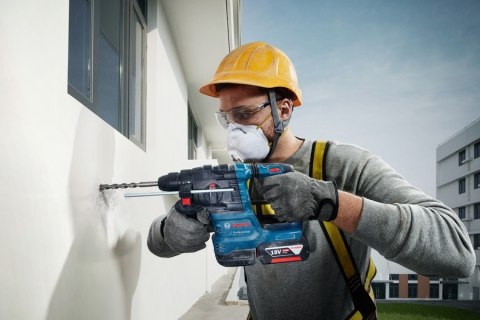 BOSCH Młot udarowo obrotowy - akumulatorowy SDS+ GBH 185-LI 0*AH