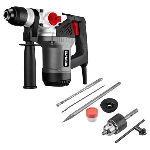 GRAPHITE Młot udarowy obrotowy SDS+ 900W, UDAR 4J WALIZKA