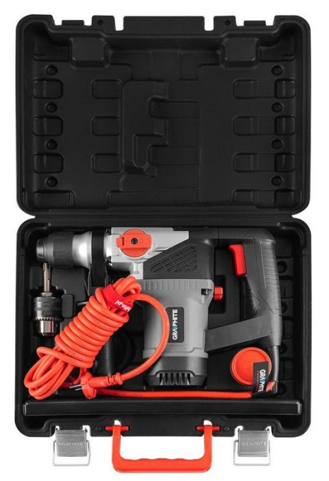 GRAPHITE Młot udarowy obrotowy SDS+ 900W, UDAR 4J WALIZKA