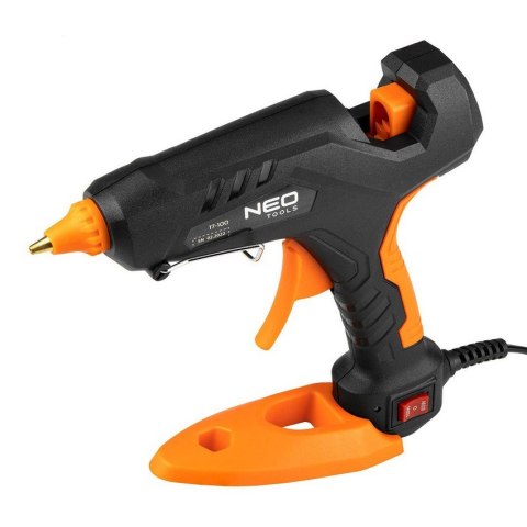 NEO Pistolet klejowy 11MM, 60/100W+12 WKŁADÓW+3 OCHRAN. PALCÓW