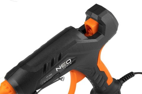 NEO Pistolet klejowy 11MM, 60/100W+12 WKŁADÓW+3 OCHRAN. PALCÓW