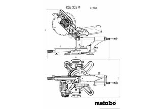 METABO ukośnica KS 305 M LASERCUT